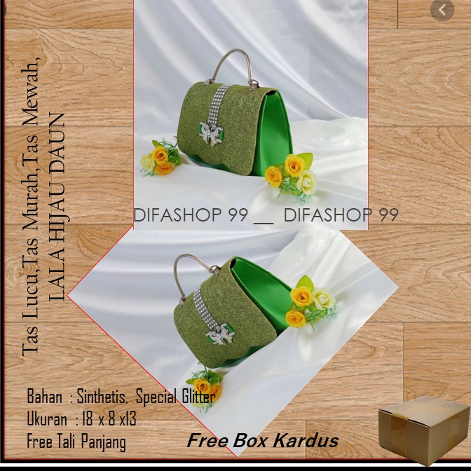 Tas Slempang,Tas Etnik,Tas Kekinian,LALA HIJAU DAUN,DIFASHOP 99