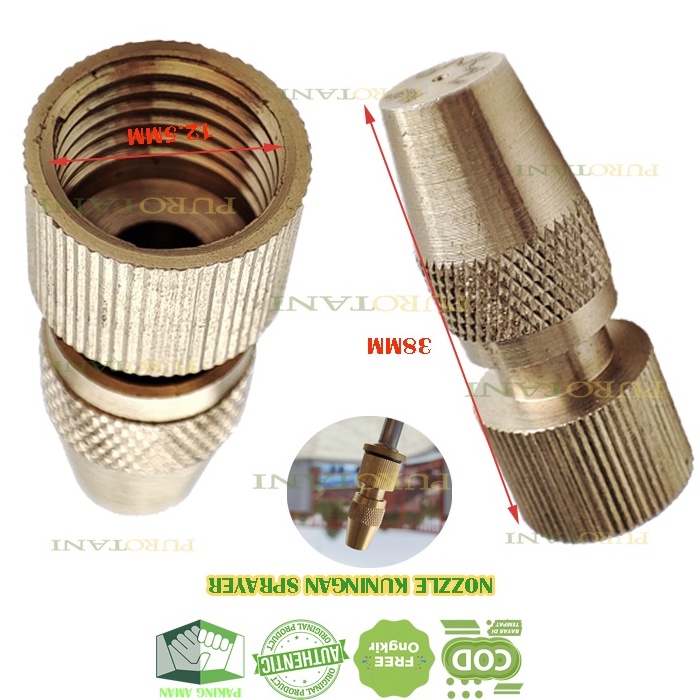 Nosel spuyer Apollo Nozzle Lubang 1 Lurus