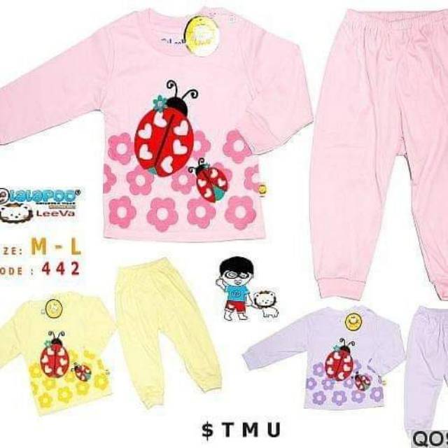 Piyama panjang Leeva size  M, L