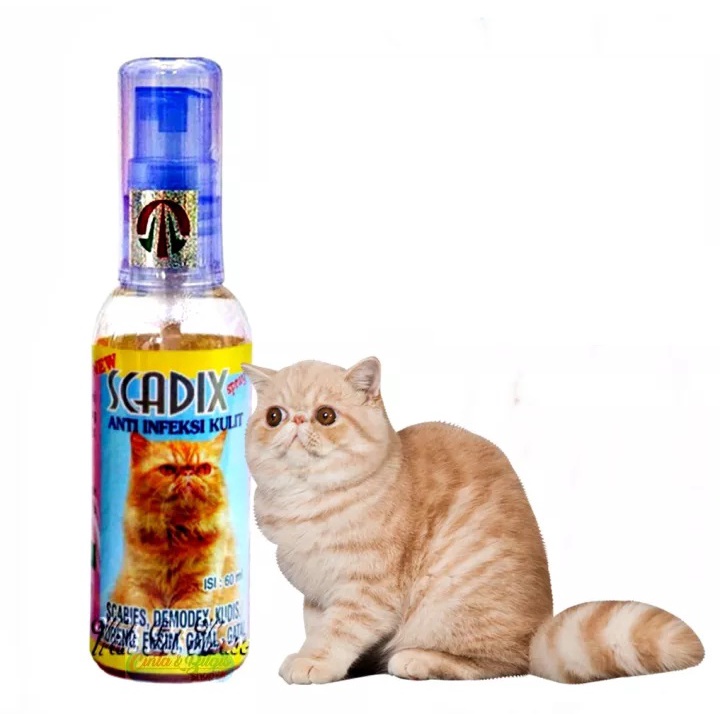 PH.Medan Scadix Spray 60ml Obat Kulit Infeksi Gatal Kucing Cat Kitten 60 ml