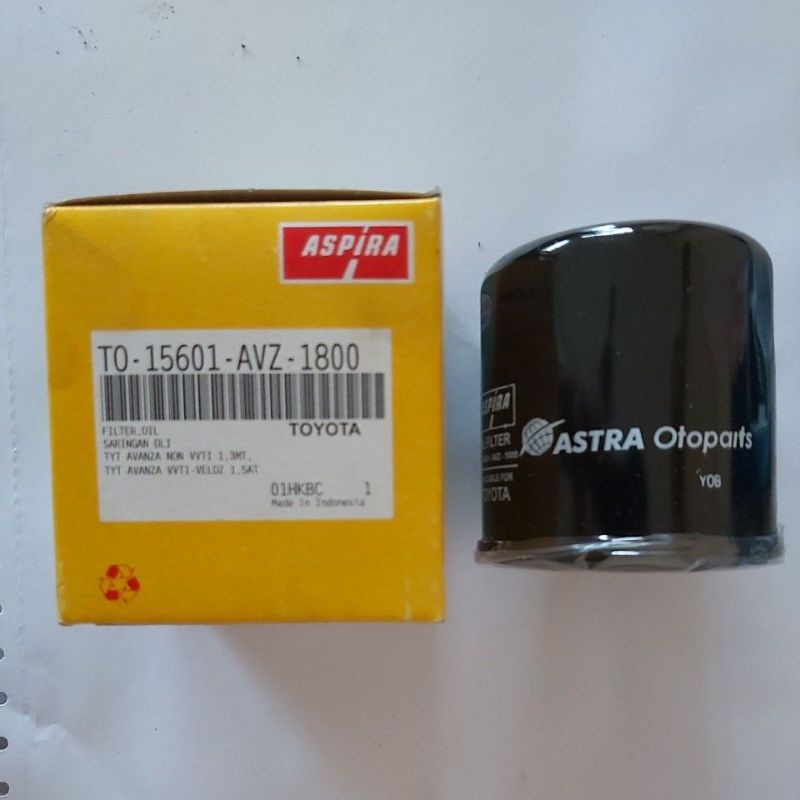 FILTER OLI TOYOTA AVANZA - SARINGAN OLI MOBIL TOYOTA AVANZA - FILTER OLI ASPIRA TO-15601-AVZ-1800