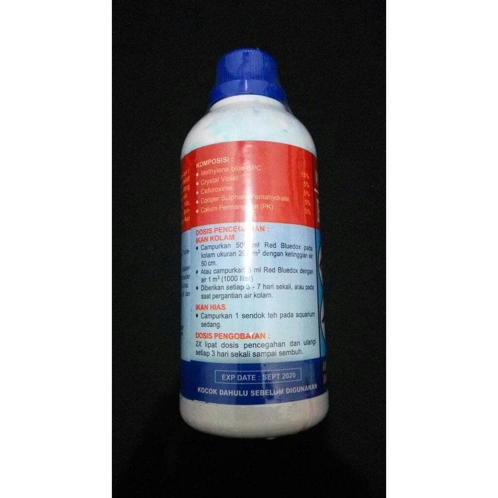 Red Bluedox 250ml Obat Ikan Anti Jamur Parasit Bakteri Virus Blue Dox