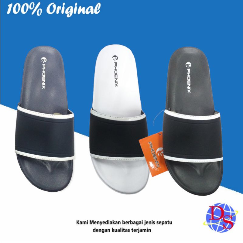 PHOENIX - GAVRIL/HITAM/PUTIH/NAVY/SANDAL SLIDE/SANDAL SLIDE PRIA/SANDAL SLIDE MEN'S/SANDAL PRIA SLID
