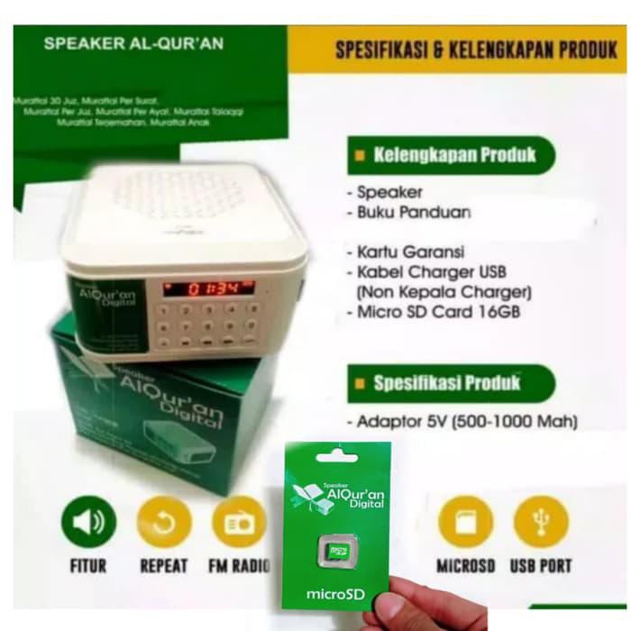 Speaker Hafalan Alquran 30Juz / Speaker Digital Alquran 30 Juz