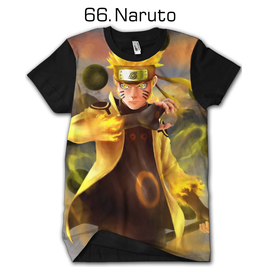 Kaos Baju Naruto TUrn Anime Naruto Shippuden Shopee Indonesia