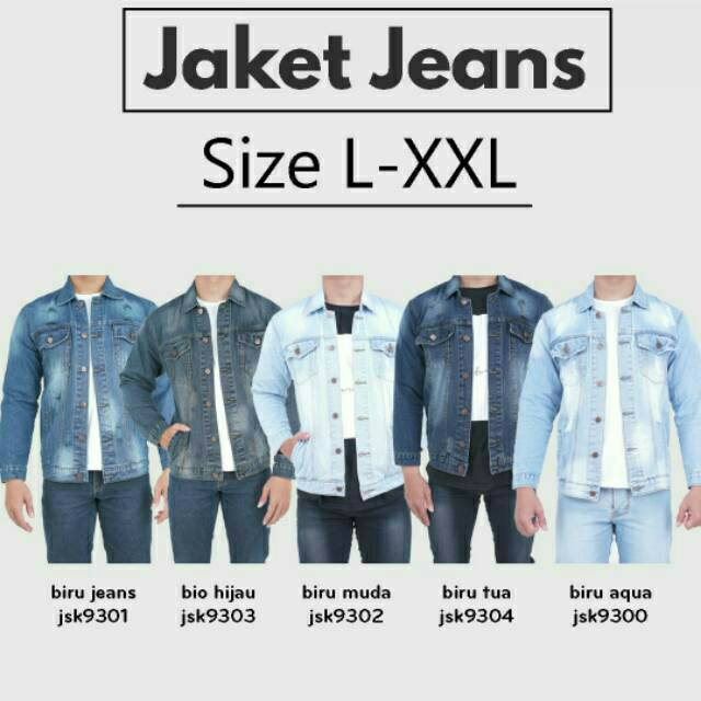 (Bisa COD) Jaket Jeans Fashion Pria Trendy Slim Fit Original Produk JSK JEANS