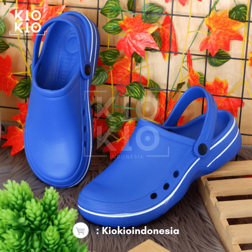 Sandal Kodok / Sendal Kodok /New Spesial Sandal Baim Polos / Sendal Kodok Polos / Sandal Dokter / Sendal Perawat / Sandal Bakpao Pria wanita anti slip anti air Polos