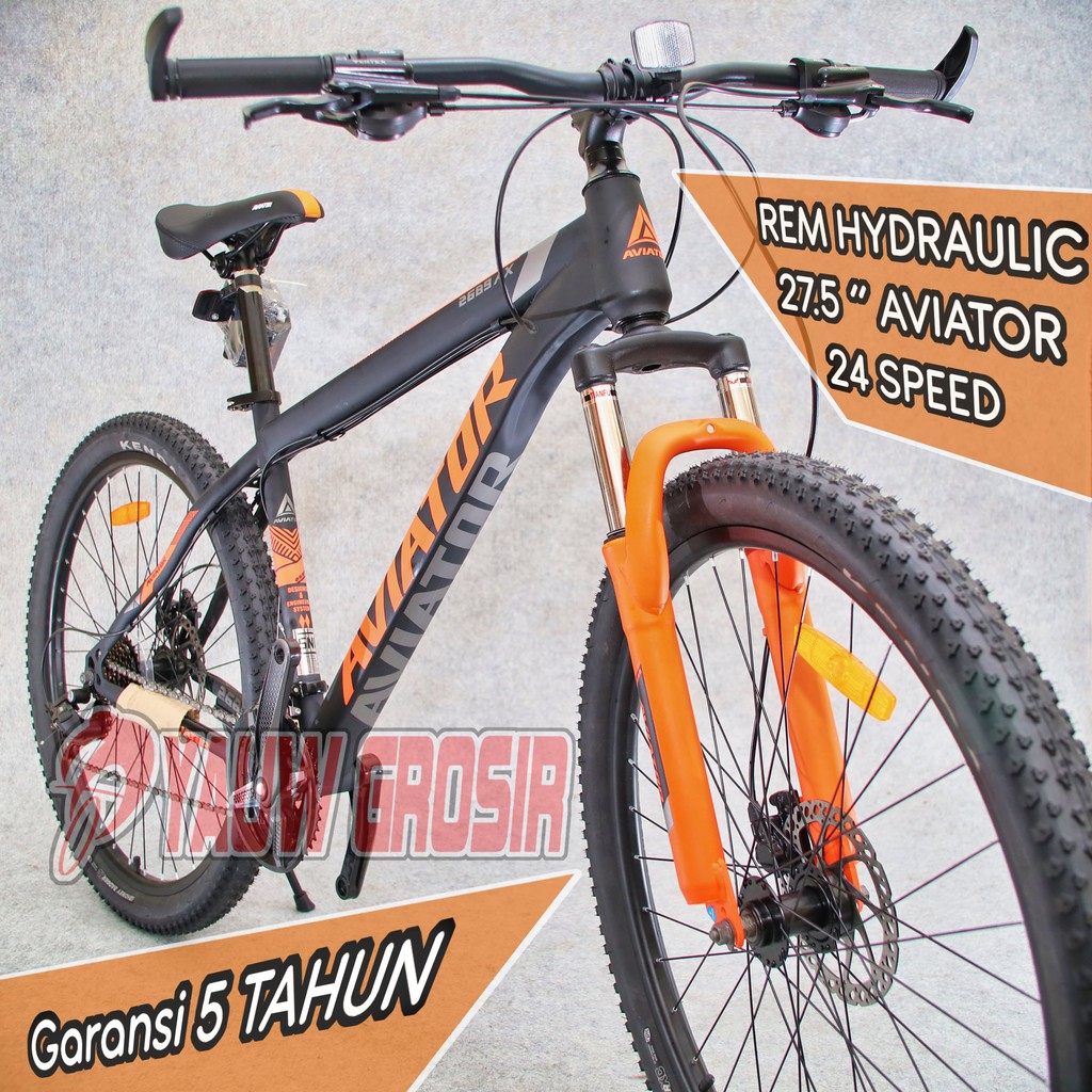 MTB Hidrolis 27.5" AVIATOR 24 Speed Hidrolik Hydraulic