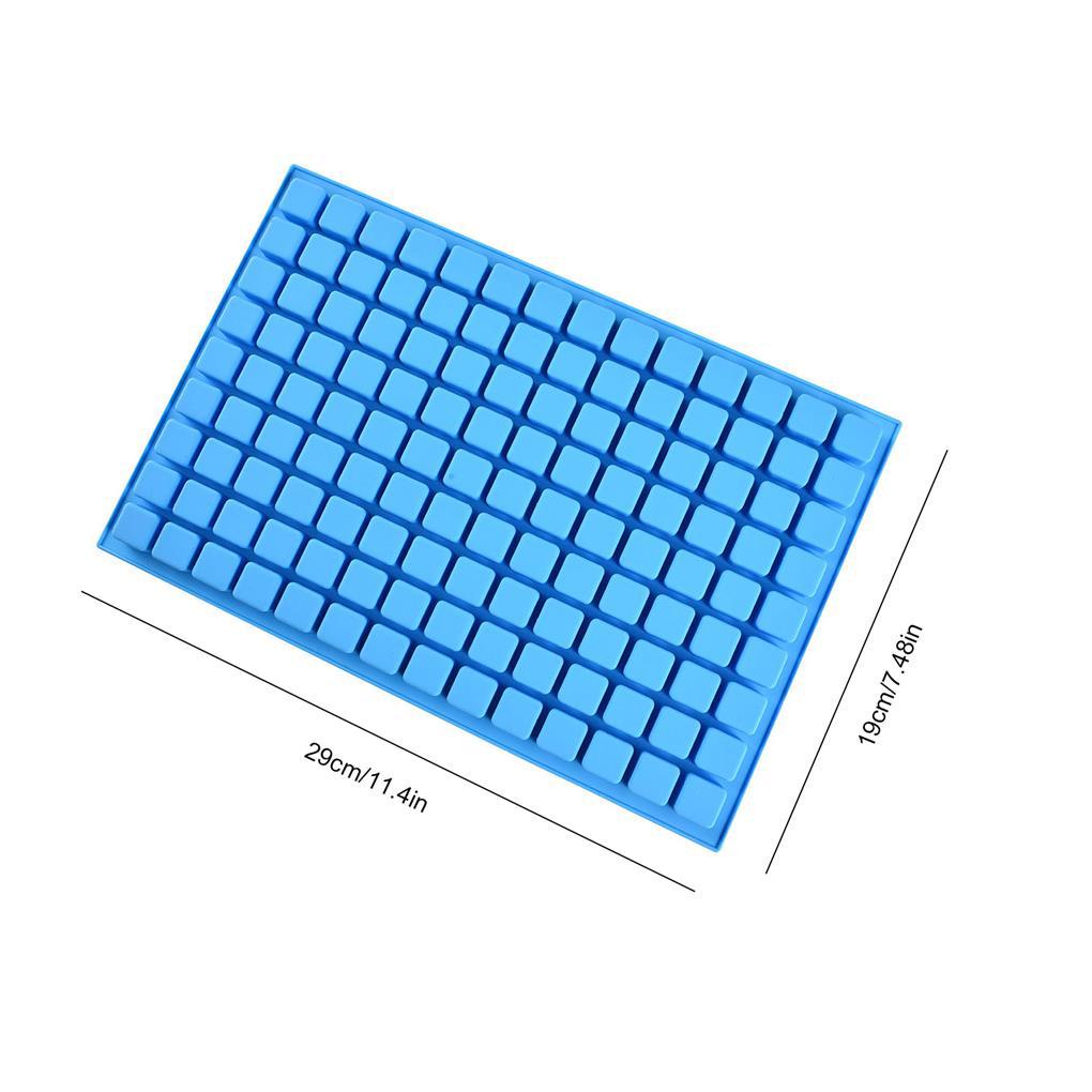 Cetakan Kue Silikon 126kisi Pendidikan Aman DIY Non-stick Fleksibel Halus Cetakan Es Batu Coklat Alat Dapur Kue