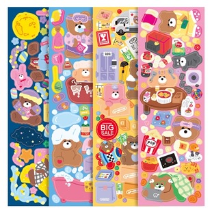 Kartun satu potongan stiker lucu anime Jepang stiker Jurnal bahan kreatif ponsel case tangan Buku st