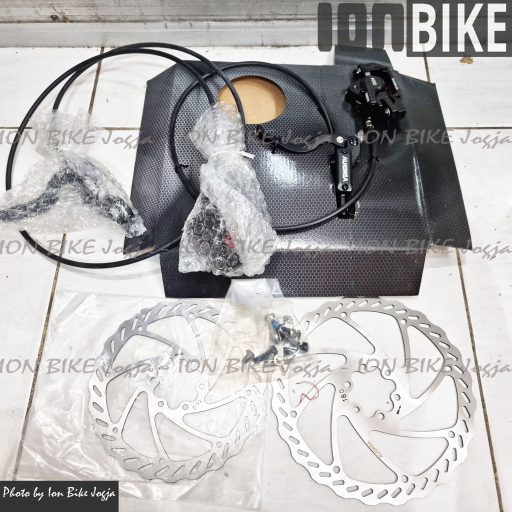 Brakeset Hydrolik Alhongga With Rotor Rem Hidrolik Hidrolis Hydraulic Disc Brake Set Discbrake Alhon
