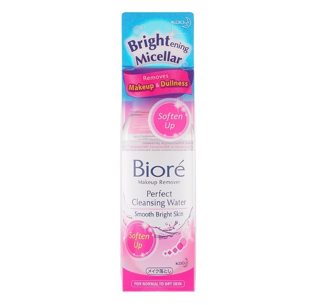 Biore Makeup Remover Micellar (Soften Up &amp; Oil Free )Perfect cleansing Water