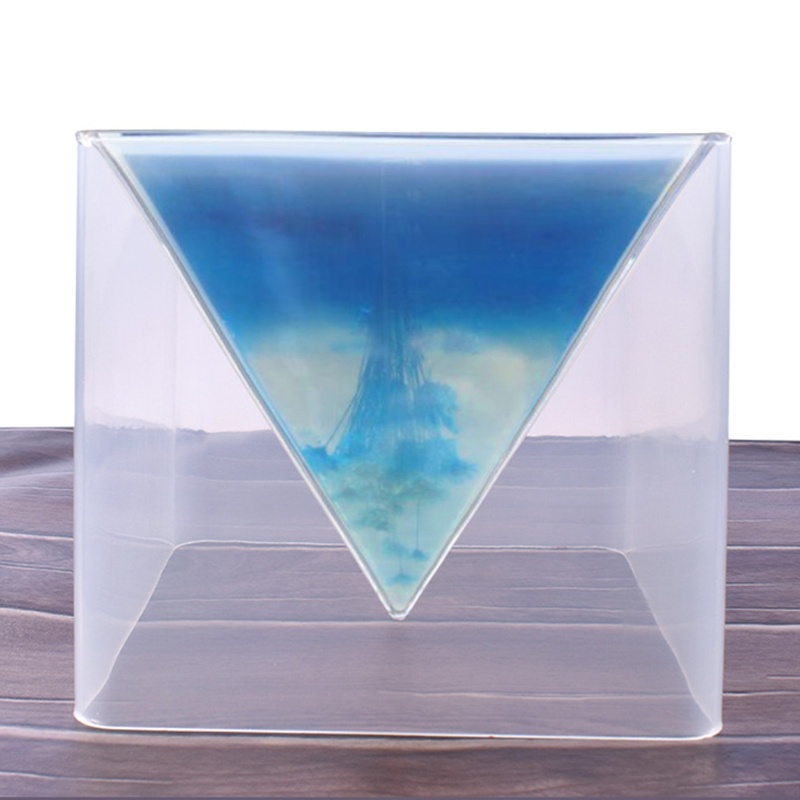 SIY  Creative Pyramid Table Ornaments Crystal Epoxy Resin Mold Home Desk Decortaions Casting Silicone Mould DIY Crafts Jewelry Making Tool