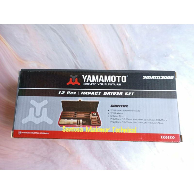 YAMAMOTO 12 PCS Obeng Ketok Impact Driver Screwdriver Set 12pcs