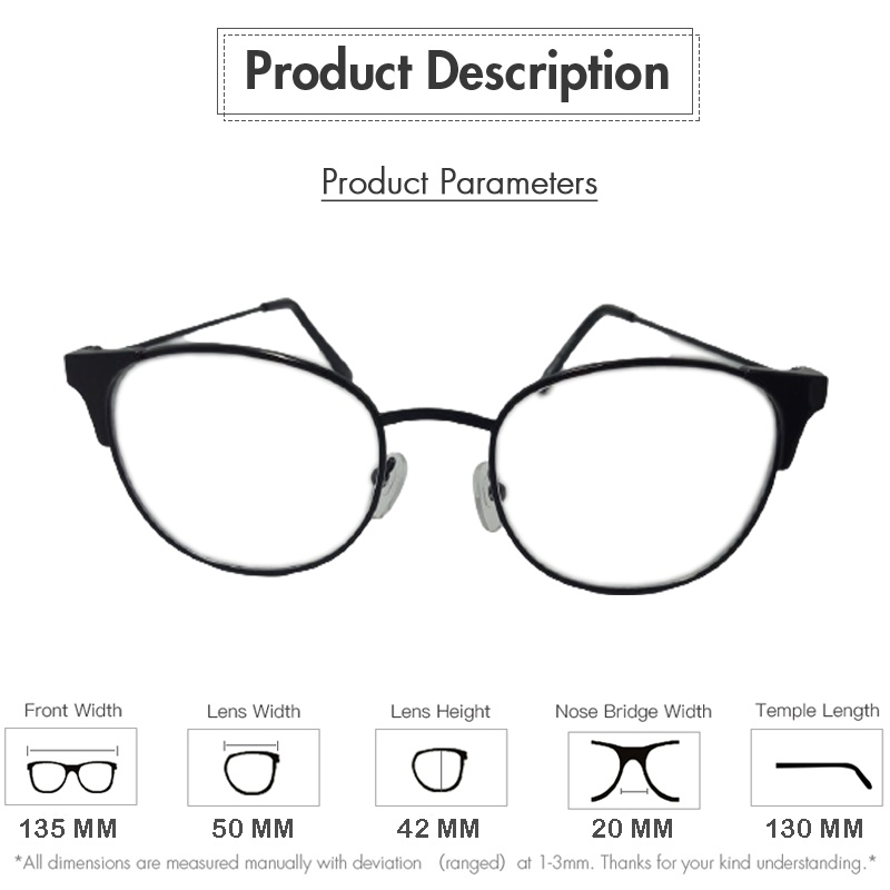 BARU! Kacamata Normal Gaya Fashion Wanita Pria Unisex Lensa Transparan Kaca mata Gaya Kacamata Oval Hitam Korean Gaya Frame Oval