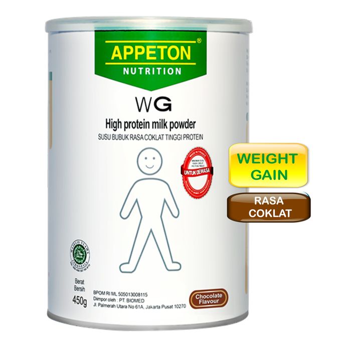 

Badanberat- Appeton Weight Gain Dewasa 450Gr Coklat -Penambah-Berat-Badan.