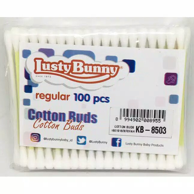 BUNNY Cotton Buds isi 100 / Korek Kuping (KB 8503-KB 8504)