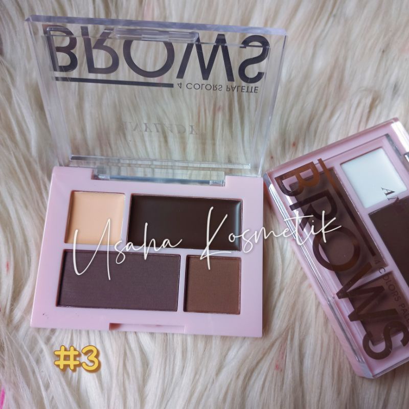 PROMO ECER!! EYEBROW POWDER&amp;GEL EYEBROW BROWS 4 COLOR/EYEBROW PALETRE BEST SELLER 937