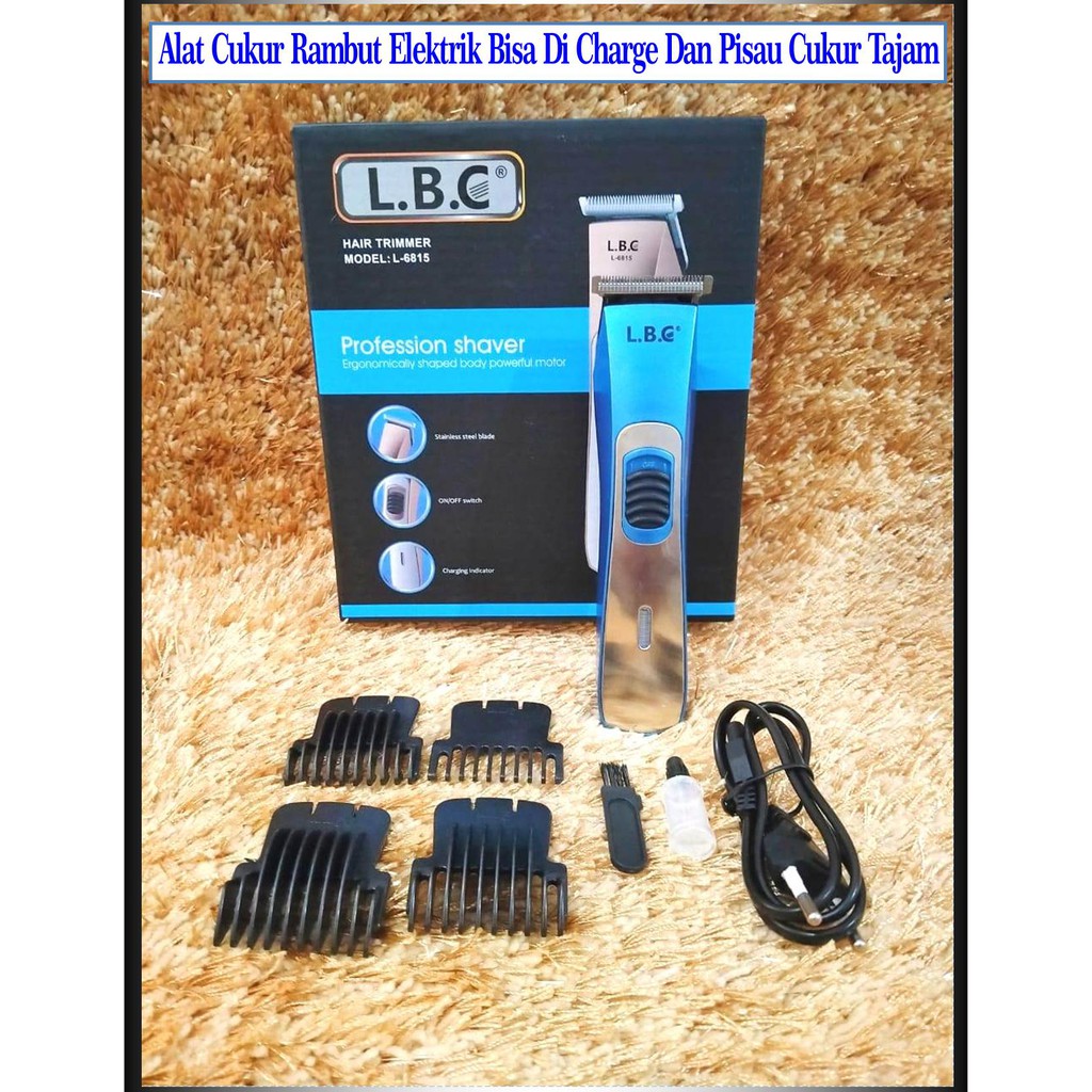 Jual Alat Cukur Rambut Elektrik Lbc L 6815hair Trimmermesin Cukur Rambut 1 Setpangkas Rambut 