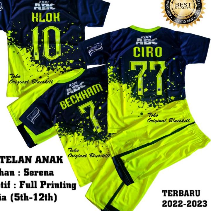 SALEE.. Setelan anak kiper persib / pakaian olahraga anak / setelan jersey olahraga / baju setelan a