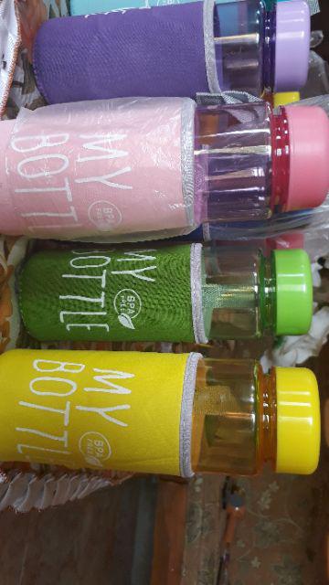 My Bottle + Pouch Warna Infused Water 500ml - Botol Minum 1kg 10pc