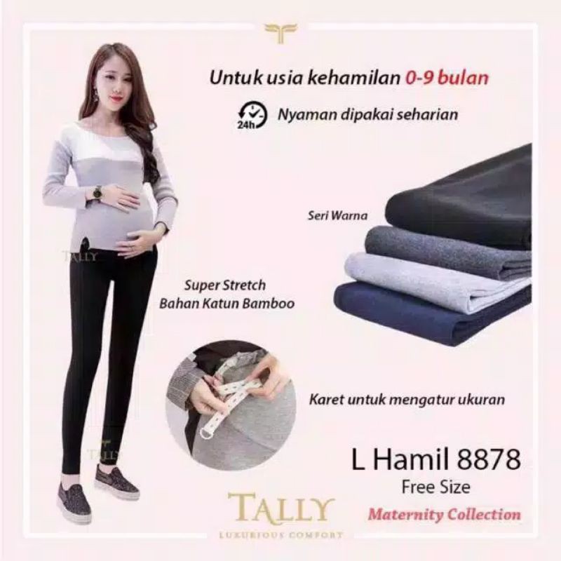 LEGGING HAMIL Panjang Cotton Spandex 8878 Nyaman di Pakainya