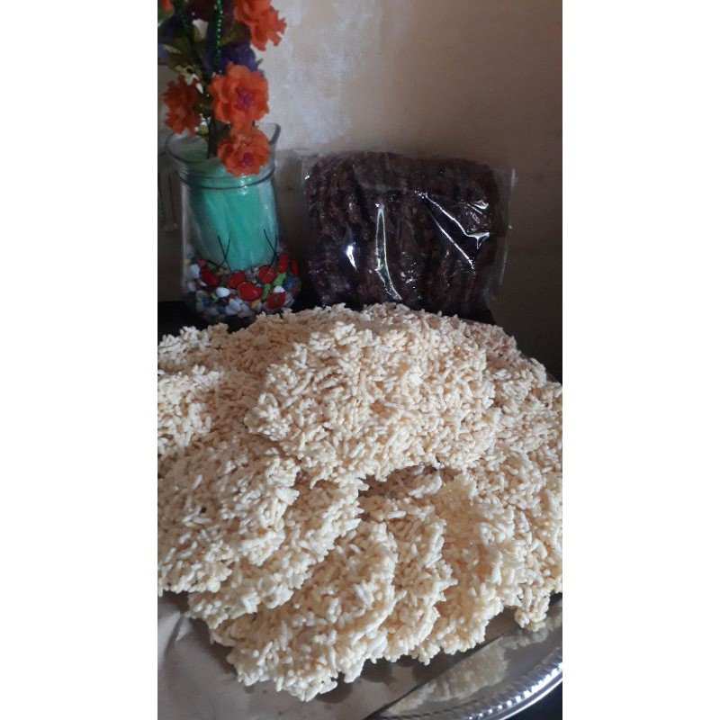 

renginang mentah terenak, gurih renyah 25.000