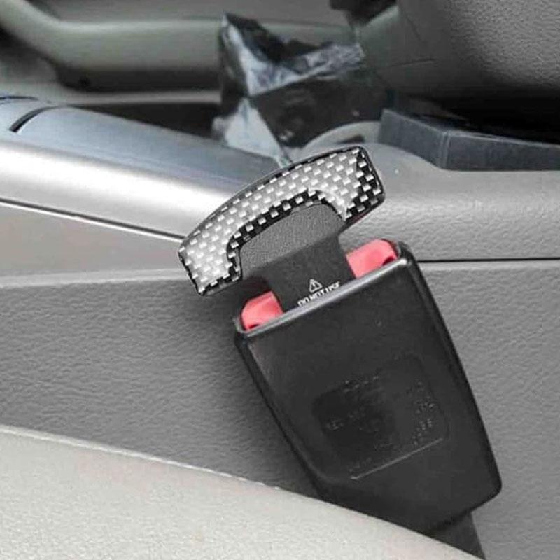 Seatbelt buzzer Carbon seat belt buckle alarm colokan stopper