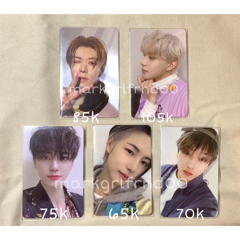 WTS PC/PHOTOCARD NCT YUTA CATHARSIS, JUNGWOO STICKY, JAEMIN CHILLING, JISUNG RIDING, RENJUN CRAZY