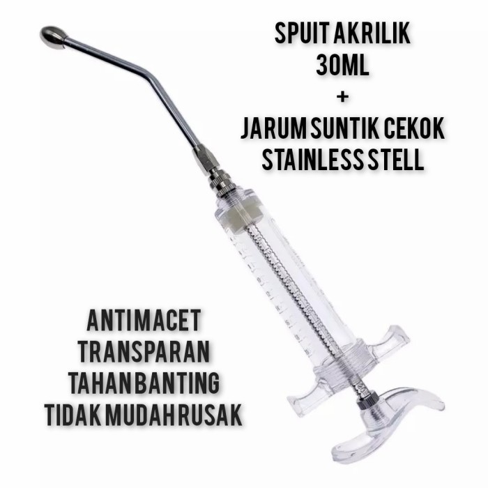 Dftoiutamtam - Suntikan Spet Suntikan Suntikan Vaksin Obat Hewan + Jarum Suntik Cekok