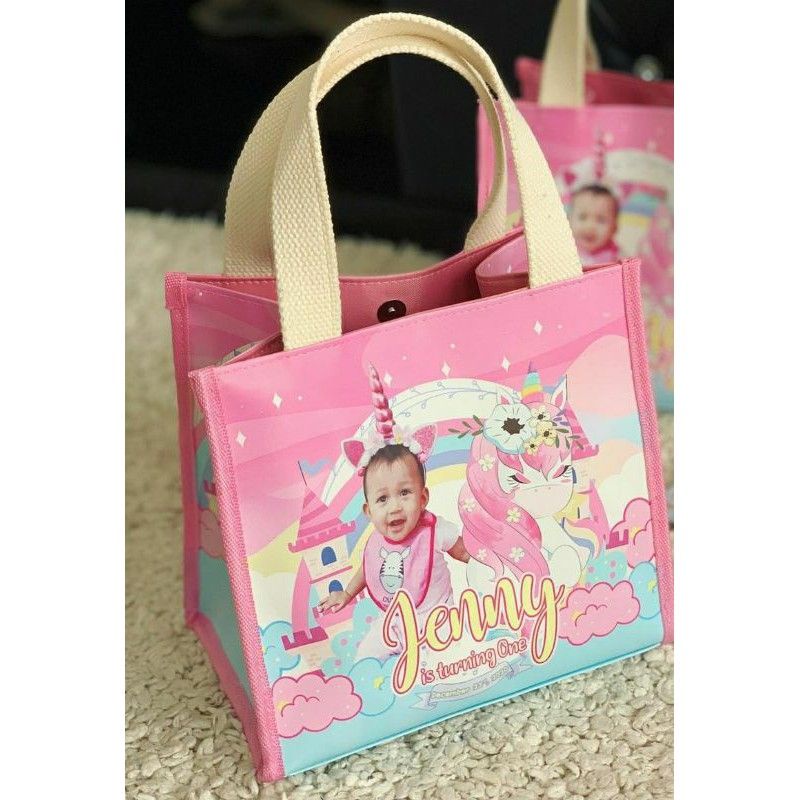 Tas ERICA BAG souvenir kwalitas $PREMIUM$ gambar printing.ukuran 20x15x20 harga 22.000