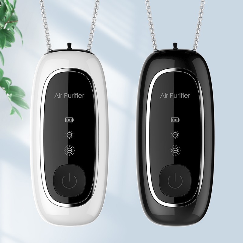 Upgraded Wearable Air Purifier Necklace Mini Personal Portable Air Freshener Ionizer