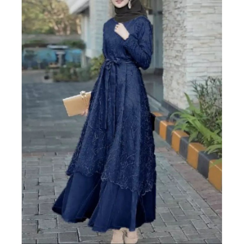 Gamis brokat modern/Gaun pesta/Baju kebaya terbaru