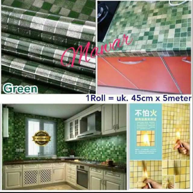 Walpaper Dapur / Walpaper stiker /walpaper murah