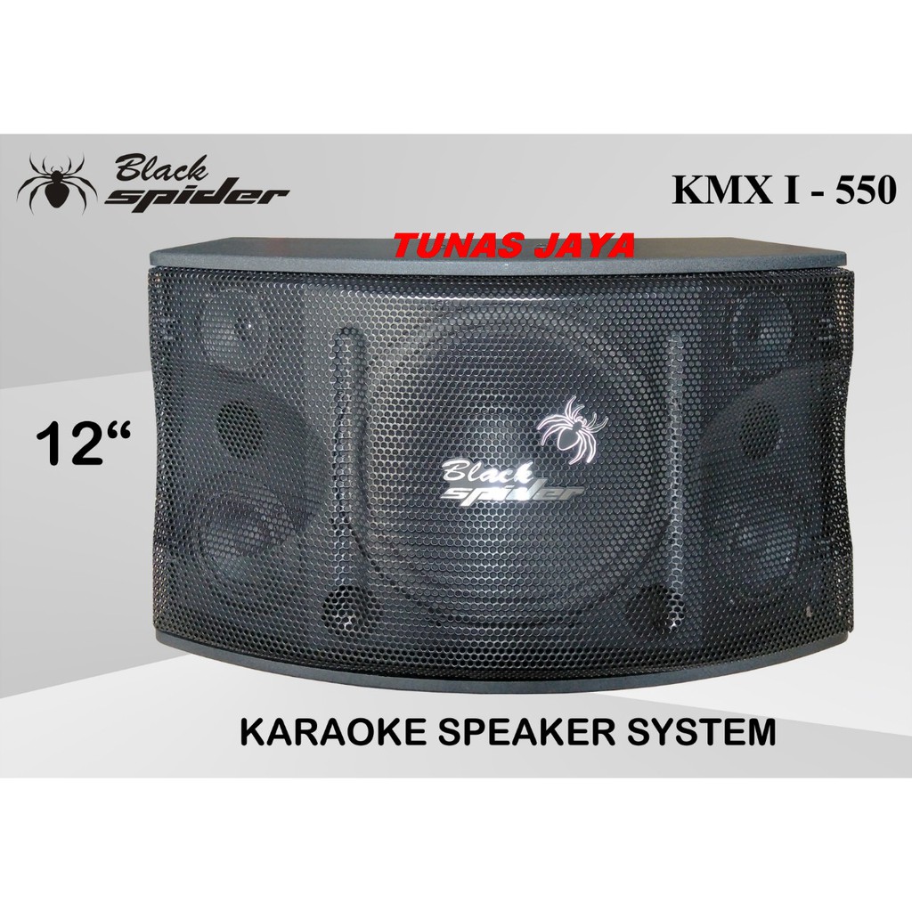 Speaker Pasif Karaoke Black Spider KMX 1 - 550 Original