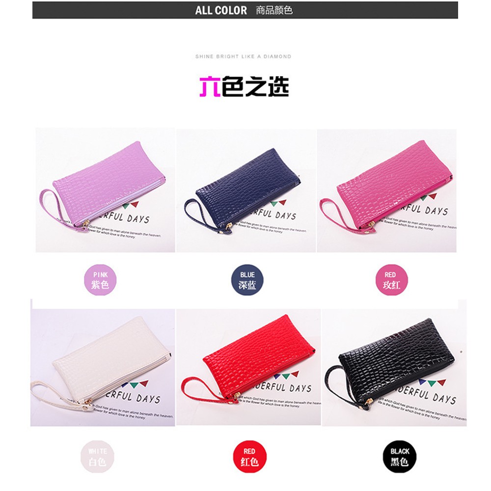 Dompet Panjang Motif Kulit Buaya / Pouch / Dompet HP