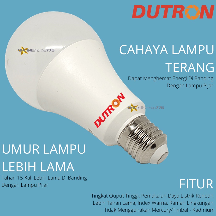 Lampu - Bohlam - DUTRON LED 25W - DUTRON 25 Watt - Bohlam LED - Lampu LED - Garansi 1 Tahun