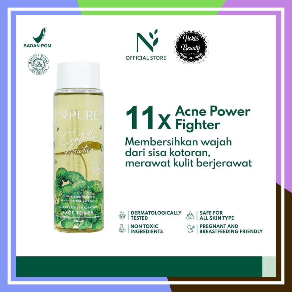 NPURE Centella Asiatica Toner Full 150ml | Travel Size/ mini size 30ml