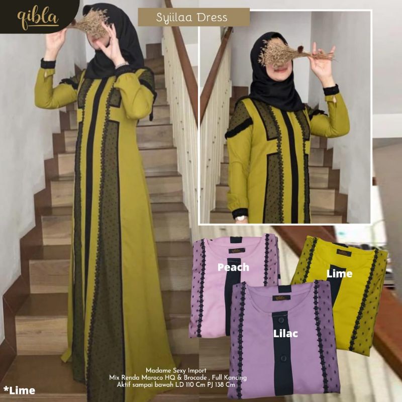 gamis syiila dress by qibla
