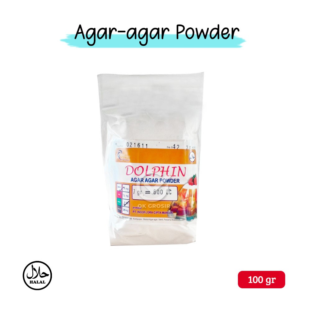 

Agar - Agar Dolphin Bubuk / Powder (100 gr)