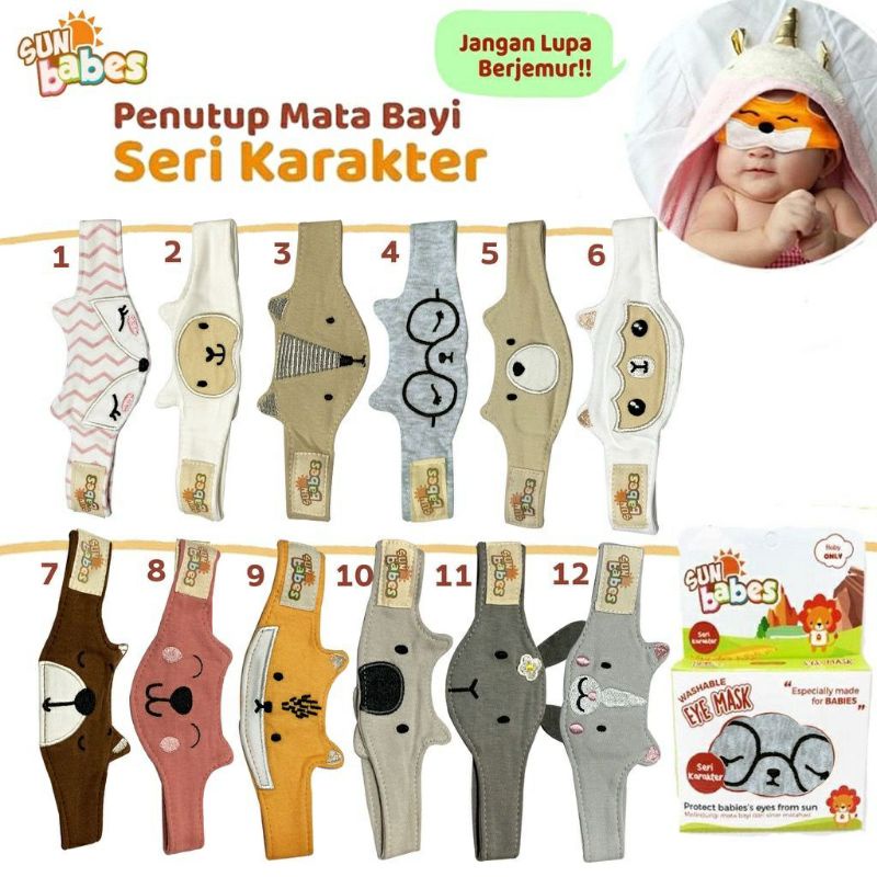 Sun babes eye mask sbe01 - penutup mata bayi berjemur