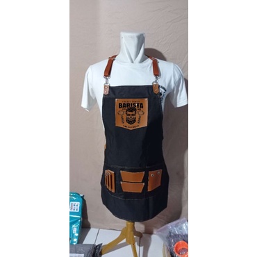 apron barista logo keren