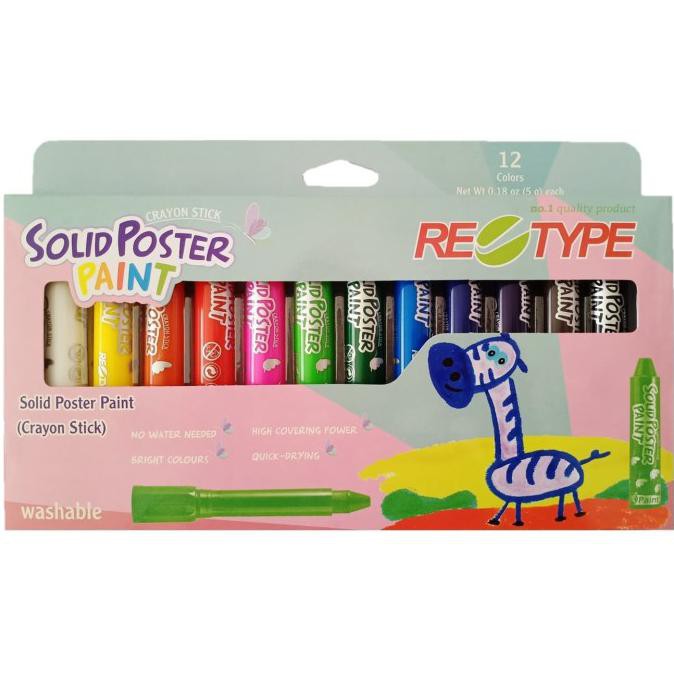 

Promo Retype Crayon Stick Solid Poster Paint