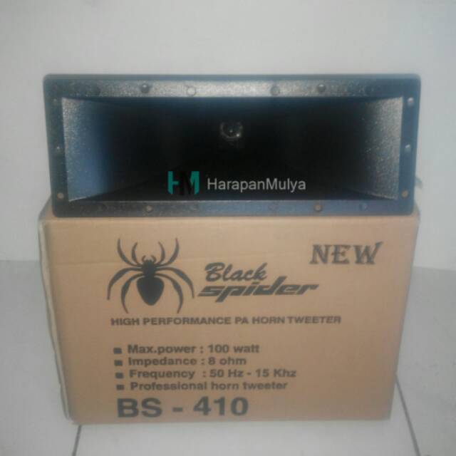 Horn Tweeter Corong Magnet Black Spider BS-410