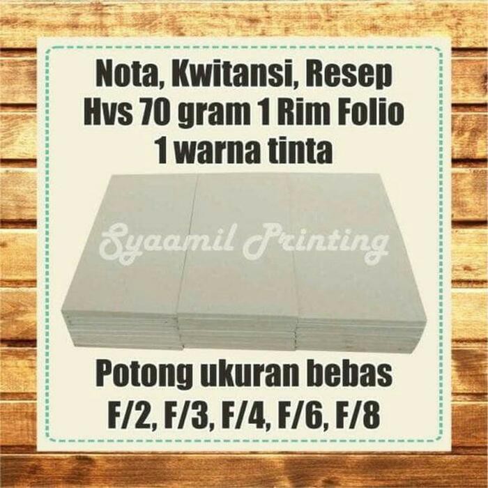 

Cetak Buku Resep Hvs 70gr 1rim folio