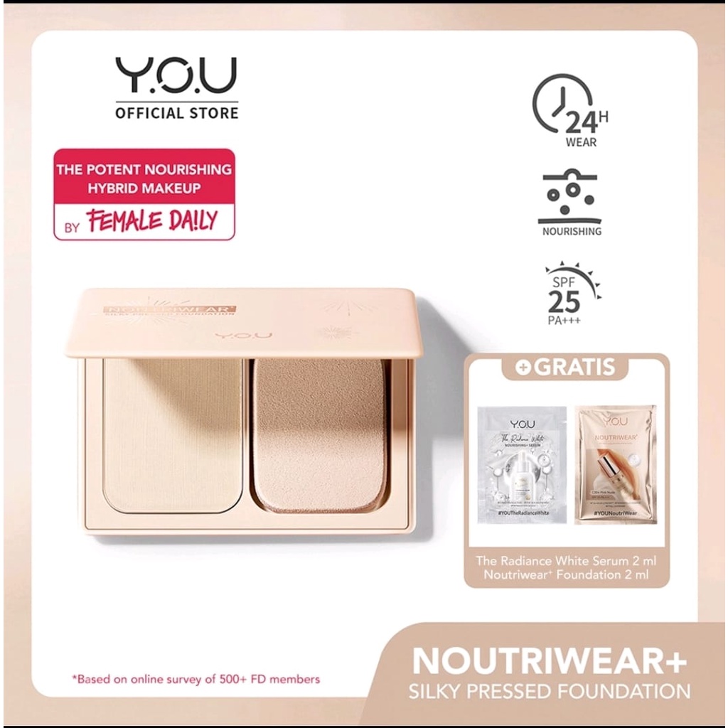 YOU Noutriwear Silky Pressed Foundation