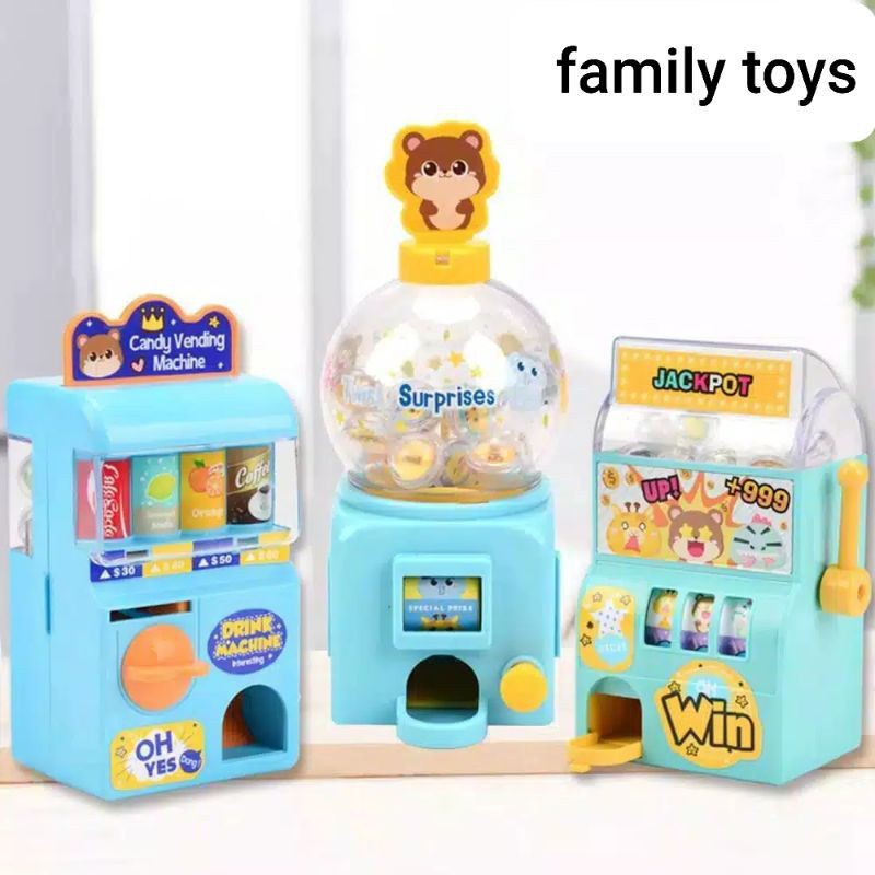 Family games Mainan roll machine mesin anak binatang