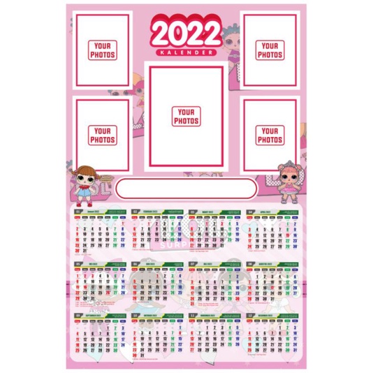 

(COD) KALENDER FOTO KARAKTER CUSTOM 2022 Sehari jadi