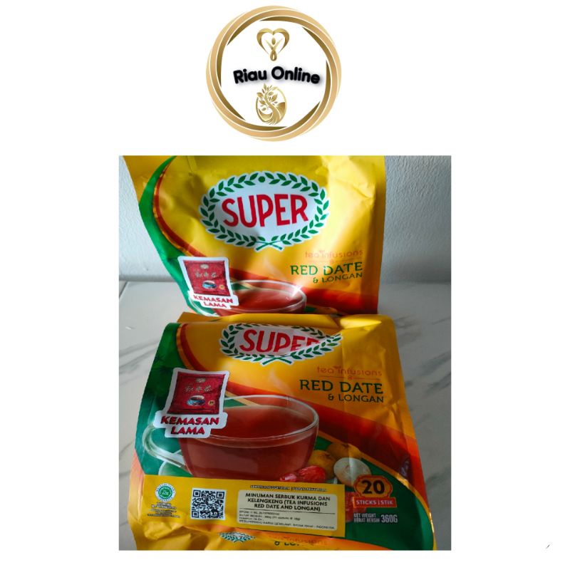 

Super instant Red Date & Longan Teh / Teh angco isi 20sachet