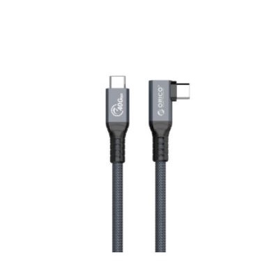 Usb-c thunderbolt 3 4 to Type-c cable orico 80cm charge data sync 40Gbps 8k 4k 60hz pd 100w usb 4.0 L-shape tbw4-08